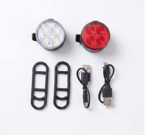 LEID Rechargeable Bike Light Set